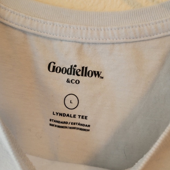 Goodfellow T Shirt Bundle Tee Standard Fit Black Heather Grey Light Blue Cotton - Picture 9 of 11